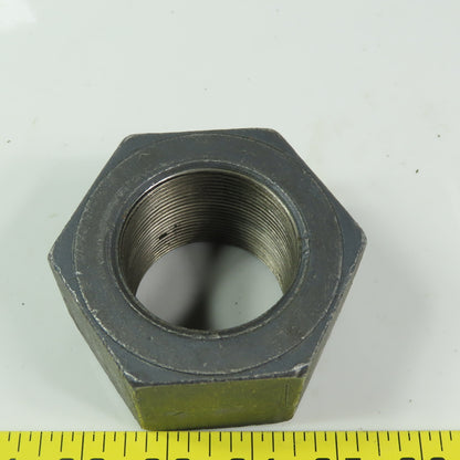 1-7/8 -11 Hex Nut Plain Steel  1-61/64" Thick 3-1/16" Wrench Size