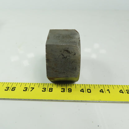 1-5/8 -12 Hex Nut Plain Steel  1-33/64" Thick 2-9/16" Wrench Size