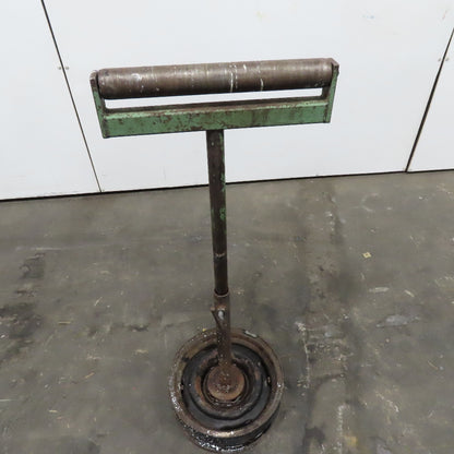 15" Wide Steel Saw Cut Off Support Roller Stand Adjustable Height 28"-46"