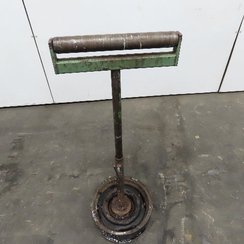 15" Wide Steel Saw Cut Off Support Roller Stand Adjustable Height 28"-46"