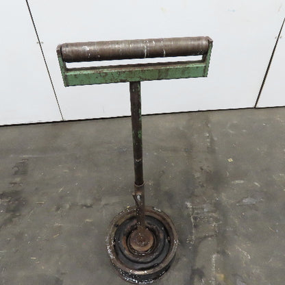 15" Wide Steel Saw Cut Off Support Roller Stand Adjustable Height 28"-46"