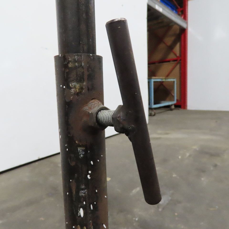 15" Wide Steel Saw Cut Off Support Roller Stand Adjustable Height 28"-46"