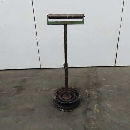 15" Wide Steel Saw Cut Off Support Roller Stand Adjustable Height 28"-46"