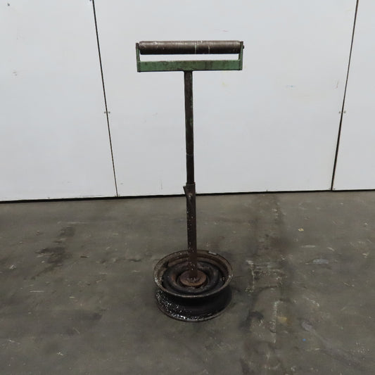 15" Wide Steel Saw Cut Off Support Roller Stand Adjustable Height 28"-46"