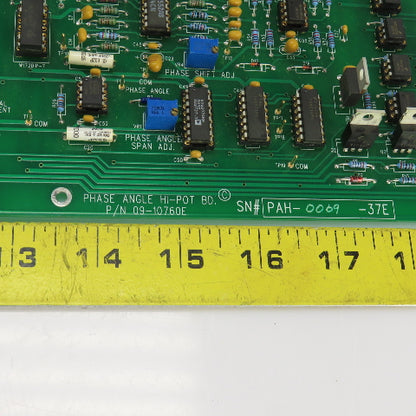 Automation Technology 09-10760E Phase Angle Hi-Pot Board Serial# PAH-0069-37E