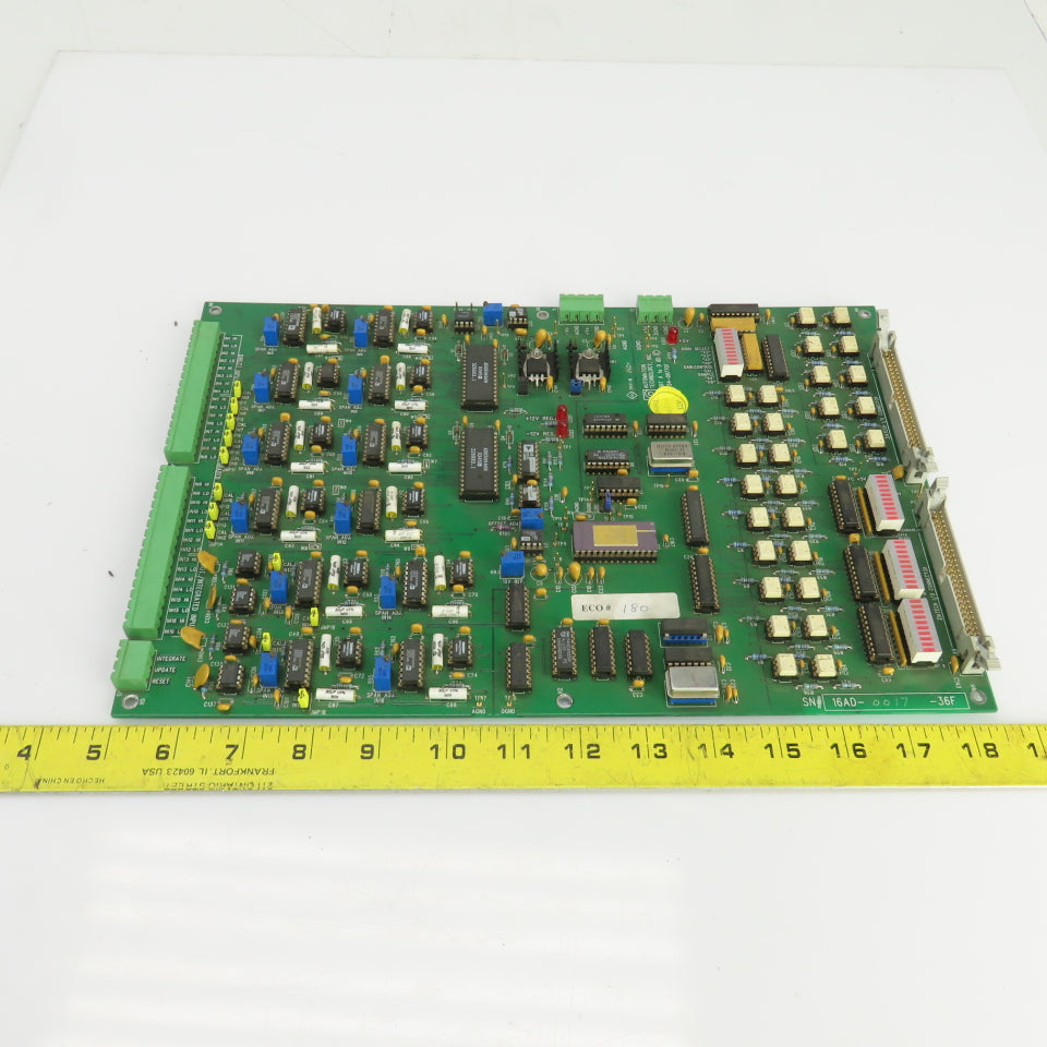 Automation Technology 54-09770F 16-BIT A To D Circuit Board Serial#16AD-0017-36F