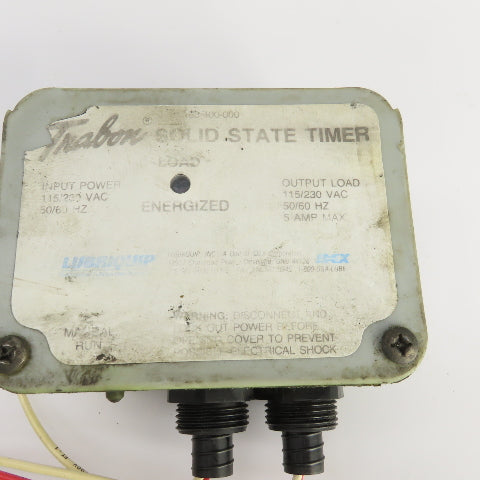 Trabon 163-400-000 Solid State Timer 115/230VAC 50/60HZ 5A Max