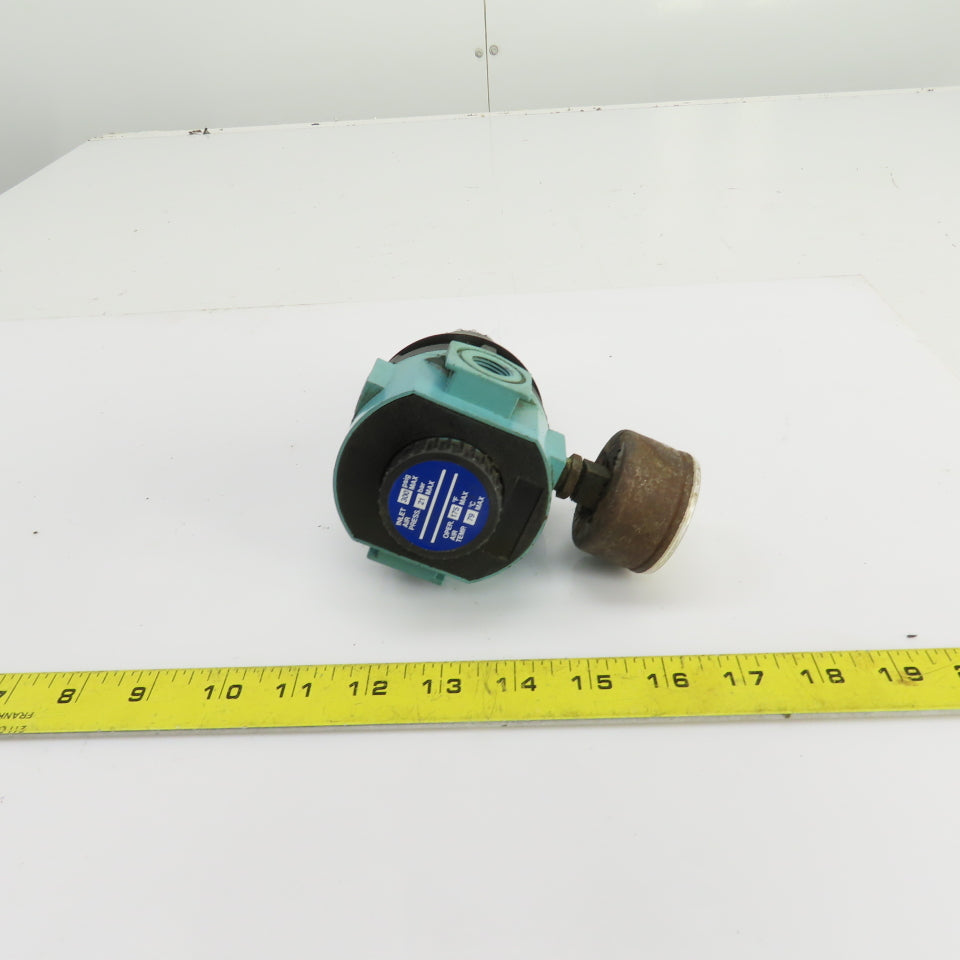 Manual Compressed Air Regulator 300PSIG Max Inlet 175°F 3/8" NPT