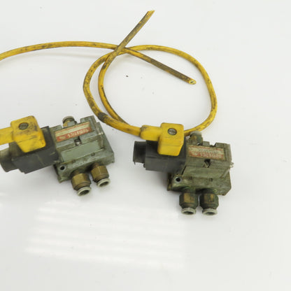 Numatics 237-267B Solenoid Operated Pneumatic Manifold Block 120V Coil Lot Of 2