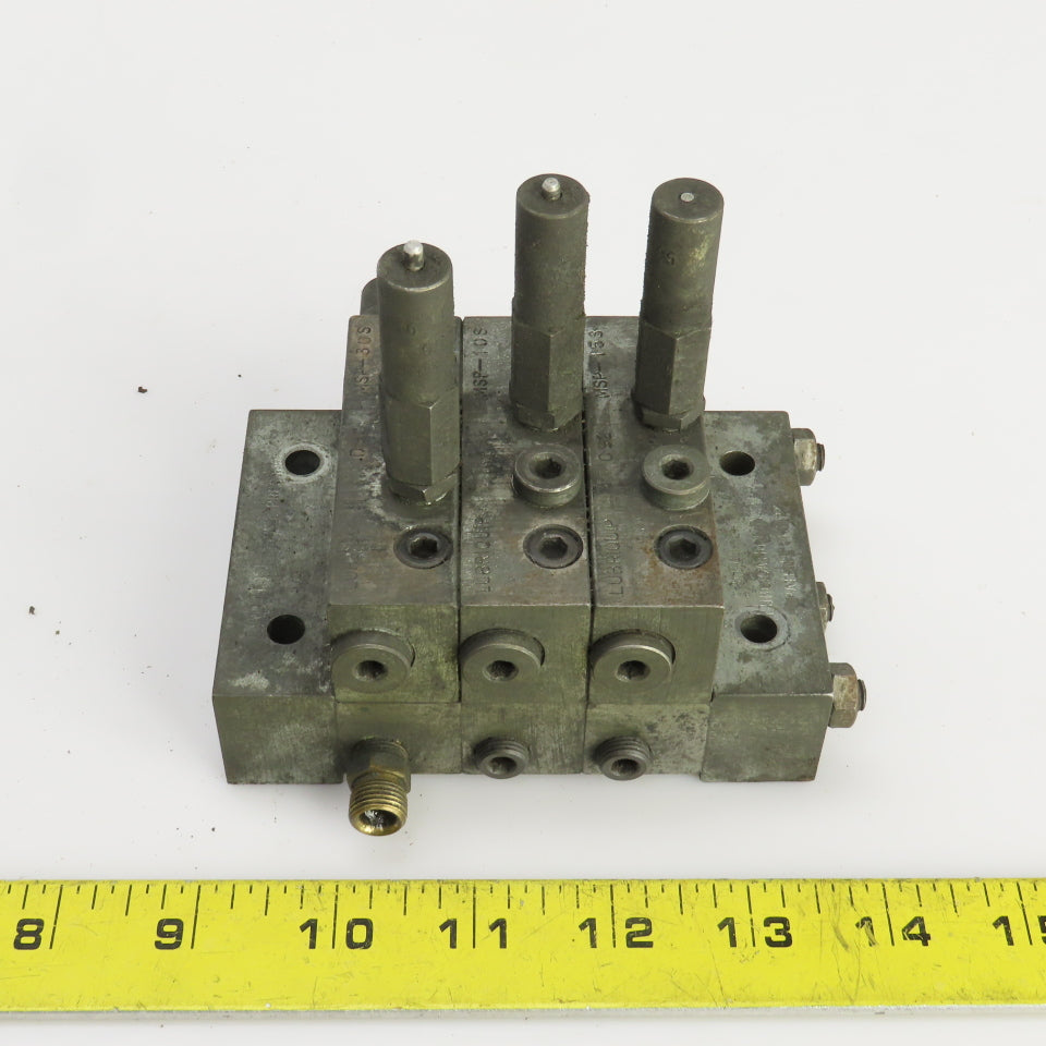 Lubriquip MSF-30S MSP-10S MSP-15S Modular Lubrication Divider Valve Assembly