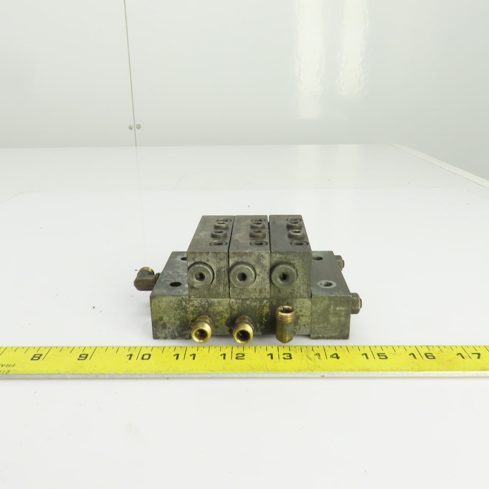 Lubriquip MSP-10T MSP-15T Modular Lubrication Divider Valve Assembly
