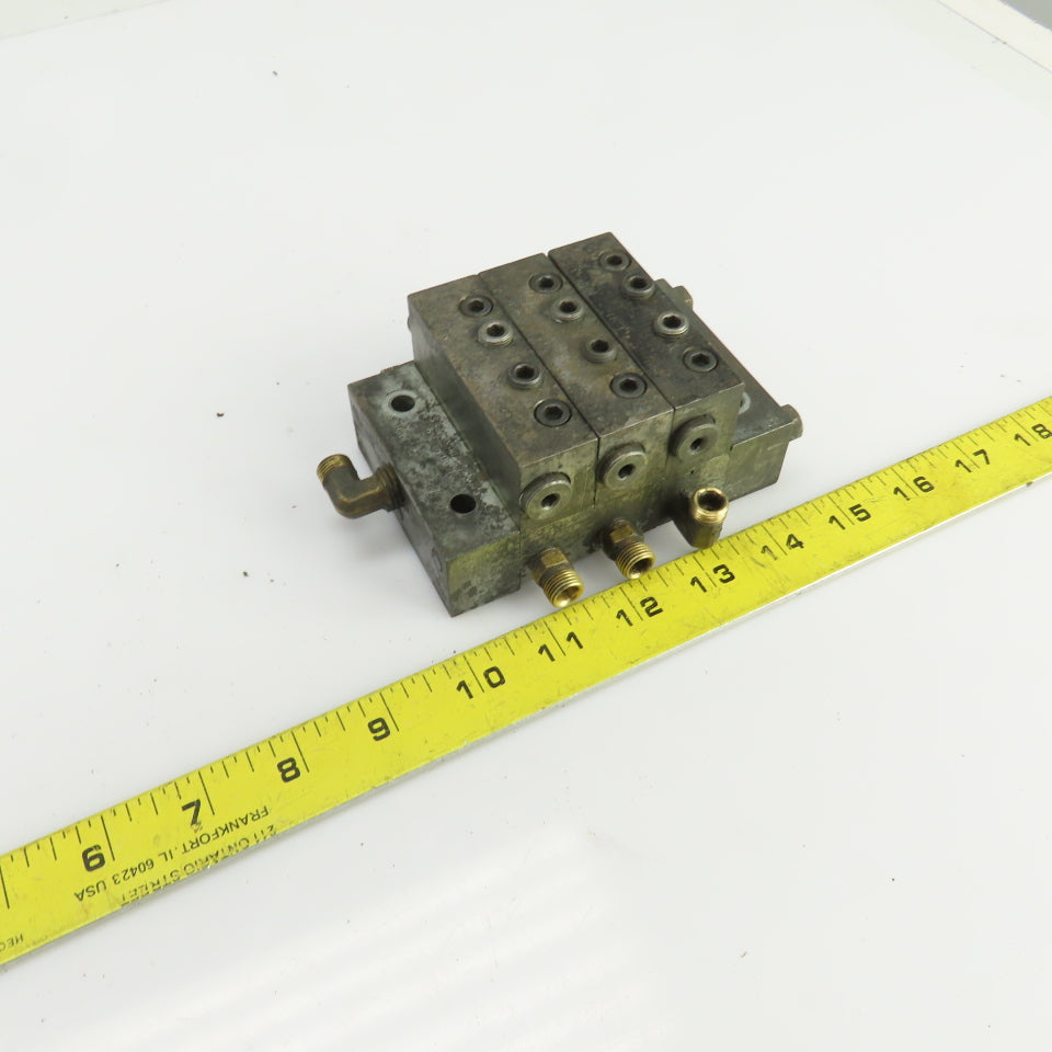 Lubriquip MSP-10T MSP-15T Modular Lubrication Divider Valve Assembly