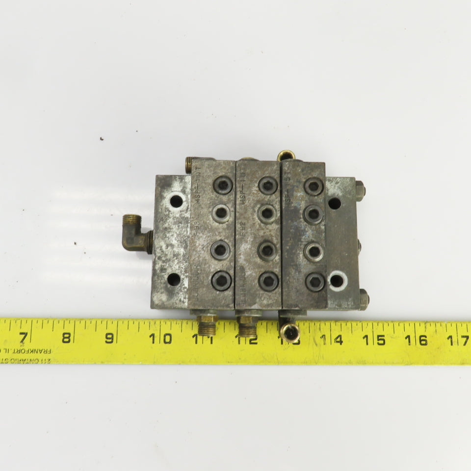 Lubriquip MSP-10T MSP-15T Modular Lubrication Divider Valve Assembly