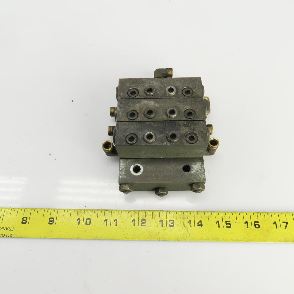 Lubriquip MSP-10T MSP-15T Modular Lubrication Divider Valve Assembly