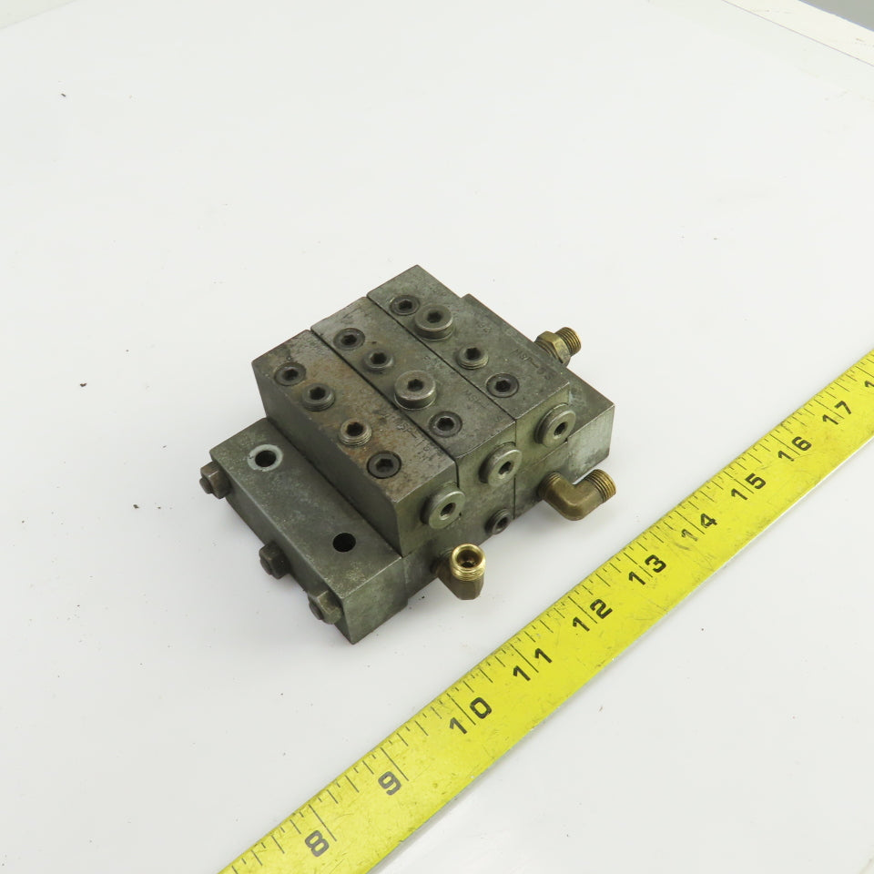 Lubriquip MSp-5S MSP-15T Modular Lubrication Divider Valve Assembly