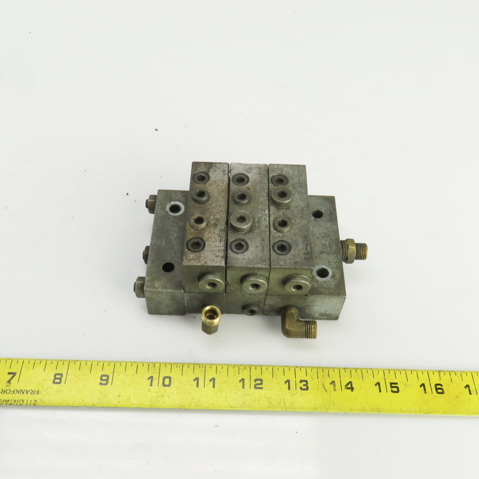 Lubriquip MSp-5S MSP-15T Modular Lubrication Divider Valve Assembly