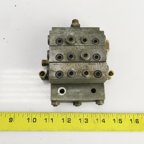 Lubriquip MSp-5S MSP-15T Modular Lubrication Divider Valve Assembly
