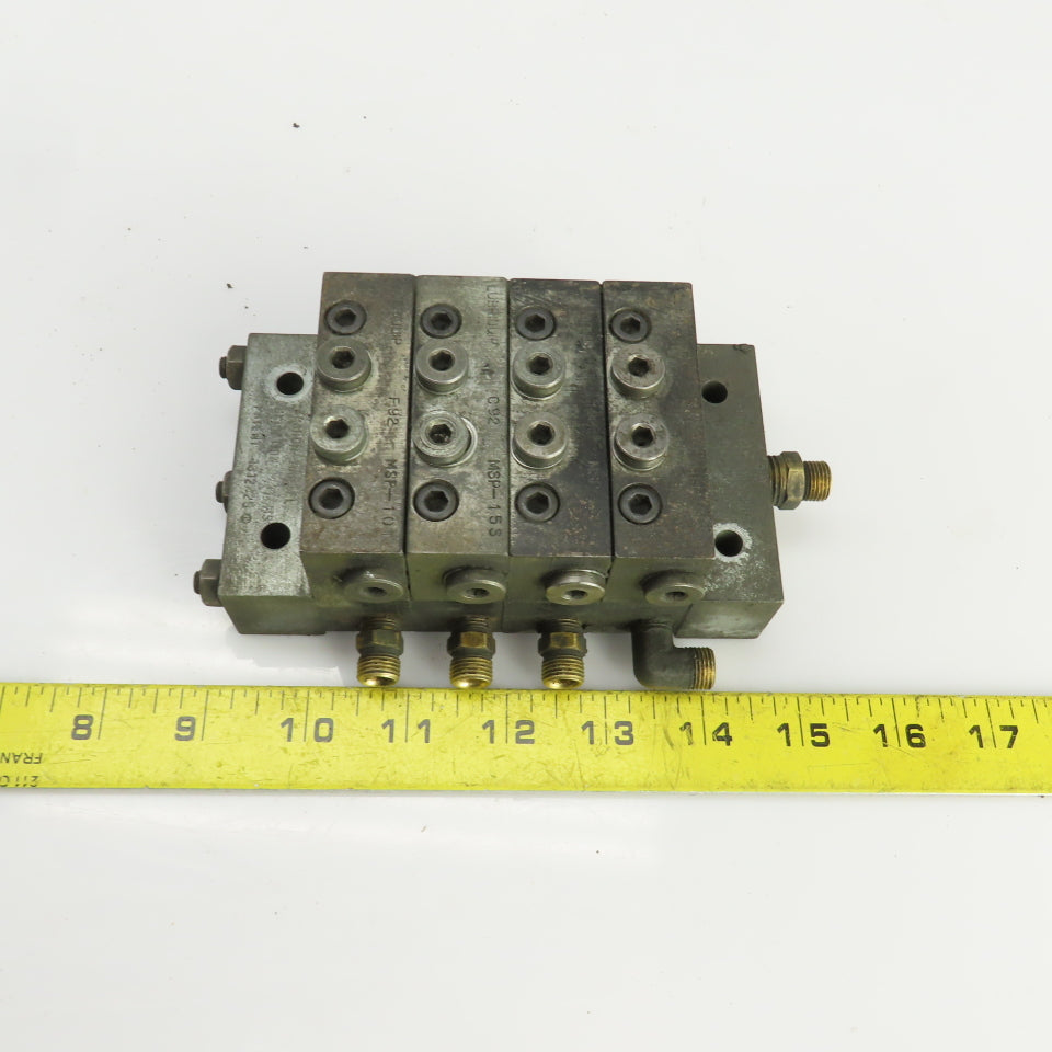 Lubriquip MSP-10T MSP-30T MSP-15S Modular Lubrication Divider Valve Assembly