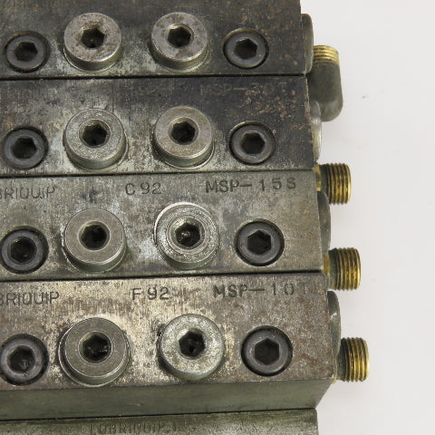 Lubriquip MSP-10T MSP-30T MSP-15S Modular Lubrication Divider Valve Assembly