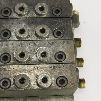Lubriquip MSP-10T MSP-30T MSP-15S Modular Lubrication Divider Valve Assembly