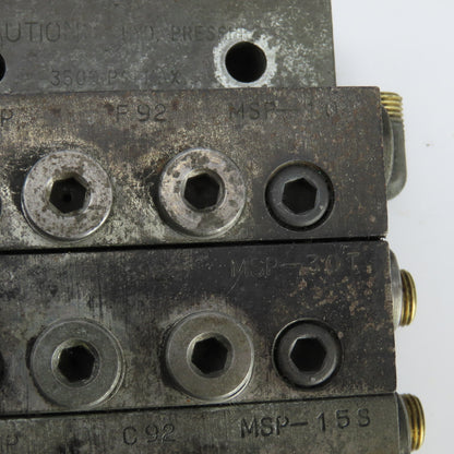 Lubriquip MSP-10T MSP-30T MSP-15S Modular Lubrication Divider Valve Assembly