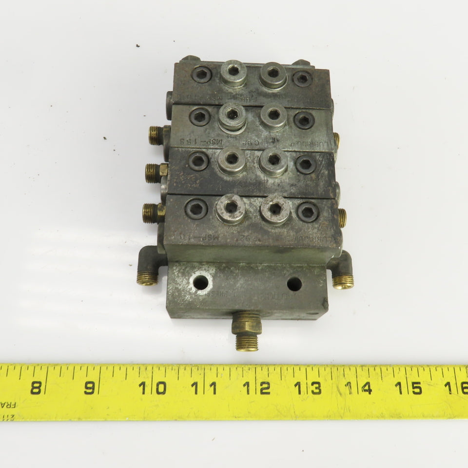 Lubriquip MSP-10T MSP-30T MSP-15S Modular Lubrication Divider Valve Assembly