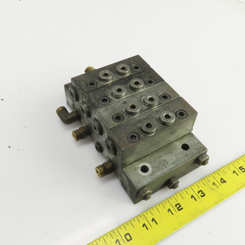 Lubriquip MSP-10T MSP-30T MSP-15S Modular Lubrication Divider Valve Assembly