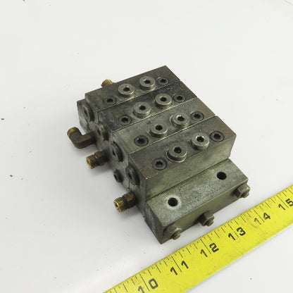 Lubriquip MSP-10T MSP-30T MSP-15S Modular Lubrication Divider Valve Assembly