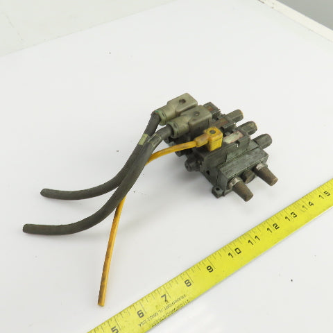 Numatics 237-572B Solenoid Operated Pneumatic Distribution Valve Manifold 120VAC