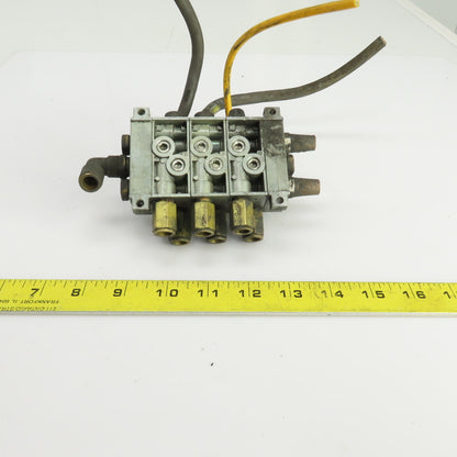 Numatics 237-572B Solenoid Operated Pneumatic Distribution Valve Manifold 120VAC