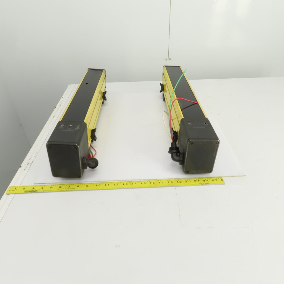 Sick AGSE 450-1211 AGSS 450-1111 Light Curtain Receiver/Sender 24VDC Lot Of 2