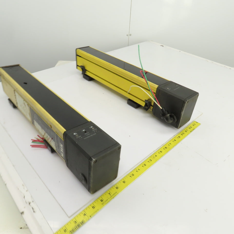 Sick AGSE 450-1211 AGSS 450-1111 Light Curtain Receiver/Sender 24VDC Lot Of 2