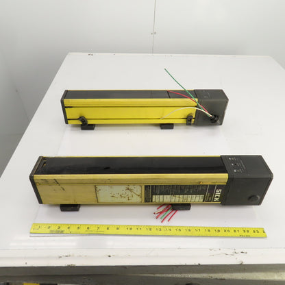 Sick AGSE 450-1211 AGSS 450-1111 Light Curtain Receiver/Sender 24VDC Lot Of 2