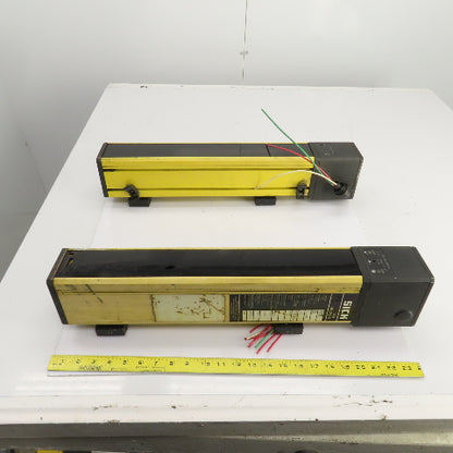 Sick AGSE 450-1211 AGSS 450-1111 Light Curtain Receiver/Sender 24VDC Lot Of 2