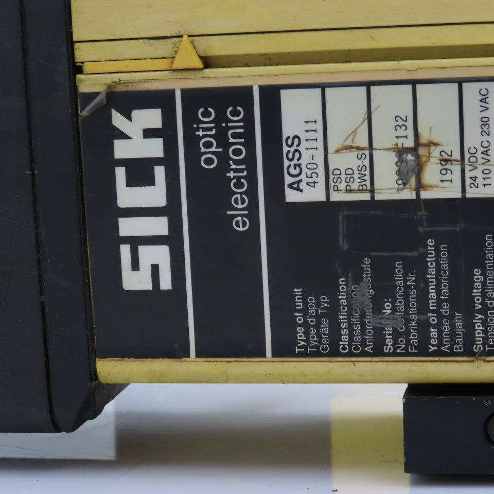 Sick AGSE 450-1211 AGSS 450-1111 Light Curtain Receiver/Sender 24VDC Lot Of 2