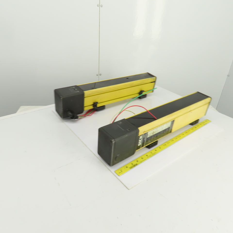 Sick AGSE 450-1211 AGSS 450-1111 Light Curtain Receiver/Sender 24VDC Lot Of 2