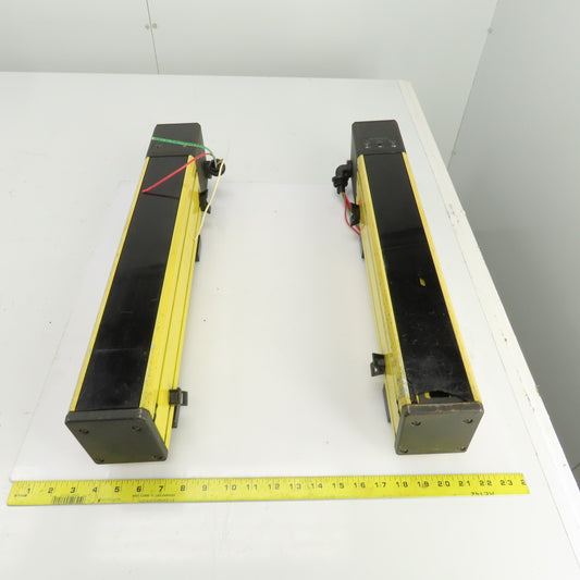Sick AGSE 450-1211 AGSS 450-1111 Light Curtain Receiver/Sender 24VDC Lot Of 2