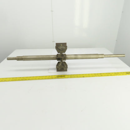 8 Blade Heavy Radial Paddle Wheel Impeller 10" OD 1" Keyed Shaft 41-1/2" OAL