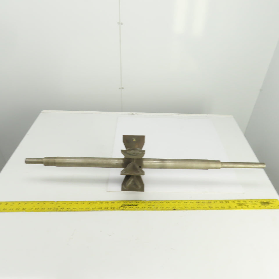 8 Blade Heavy Radial Paddle Wheel Impeller 10" OD 1" Keyed Shaft 41-1/2" OAL