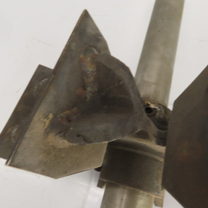 8 Blade Heavy Radial Paddle Wheel Impeller 10" OD 1" Keyed Shaft 41-1/2" OAL