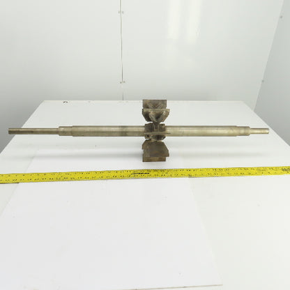 8 Blade Heavy Radial Paddle Wheel Impeller 10" OD 1" Keyed Shaft 41-1/2" OAL