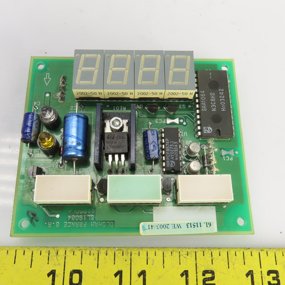 Oldham France S A 6L19084 1123DL4 4 Digit Circuit Board Display