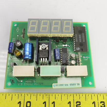 Oldham France S A 6L19084 1123DL4 4 Digit Circuit Board Display