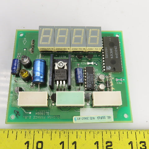 Oldham France S A 6L19084 1123DL4 4 Digit Circuit Board Display