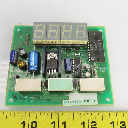 Oldham France S A 6L19084 1123DL4 4 Digit Circuit Board Display