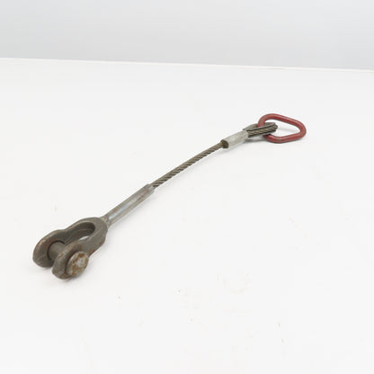 3/8" Wire Rope Rigging Single Leg Sling 22" W/Shackle