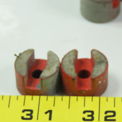 Eclipse Machine Magnets 0.750" Diameter 15/32" Tall Grooved Lot of 45