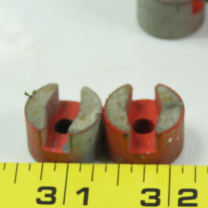 Eclipse Machine Magnets 0.750" Diameter 15/32" Tall Grooved Lot of 45
