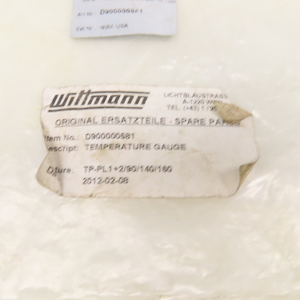 Wittmann D900000581 TP-PL1+2/90/140/160 Temperature Gauge