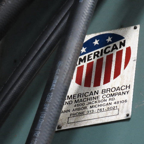American Broach 952 10 Ton 36" Stroke Vertical Table Up Broach Machine Parts